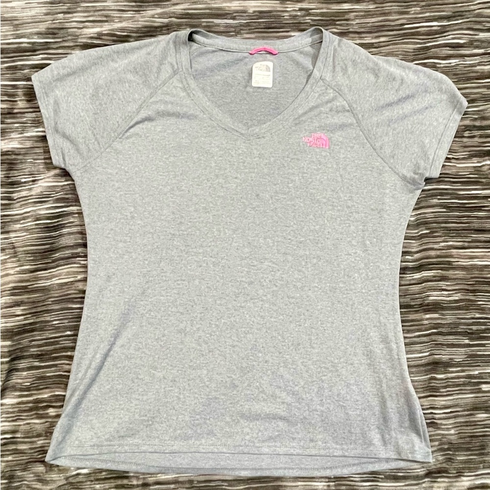 Gray V-Neck Women's The North Face Top
